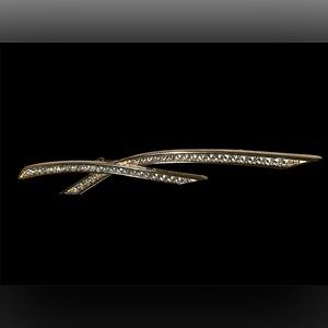 Vintage Christian Dior Ribbon of Hope Brooch